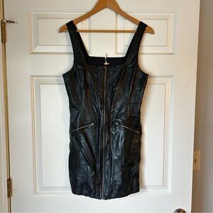 Free people leather dress